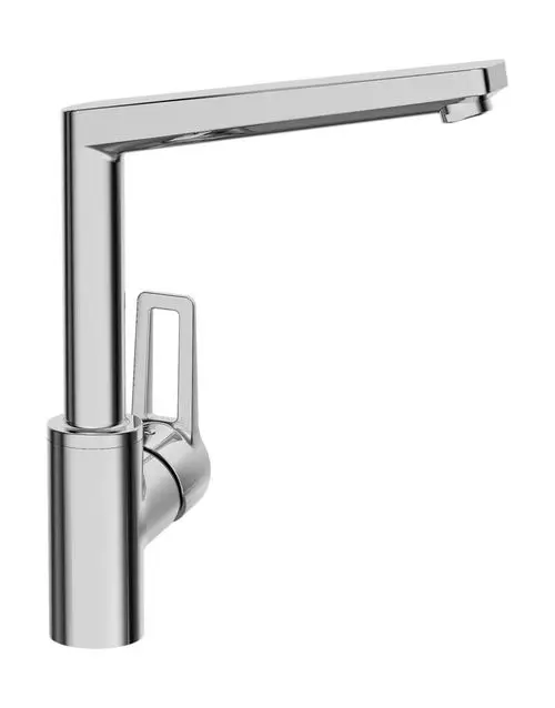 HANSA Einhebelmischer Küchenarmatur HANSATWIST 0920 Bügelhebel Ausladung 193 mm DN15 Chrom, 09202205, Artikel in Kategorie
